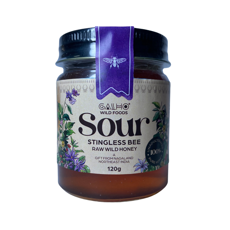 Stingless Bee (Sour) Honey (Wild Flower) Honey (Raw, Unprocessed, Nagaland Forest)