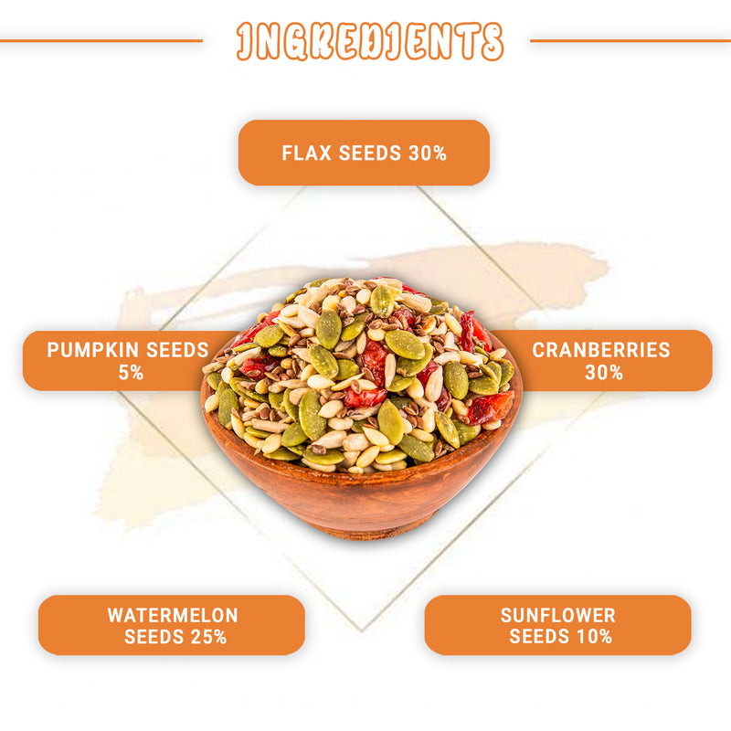 Nutorio Power Mix Snacks 225 Gram, Healthy Snack Mix Seeds and Berries For Eating, High Protein Multi Mix Seeds & Berries Snack (Nutri Mix) (Pack of 15 Each 15gm)