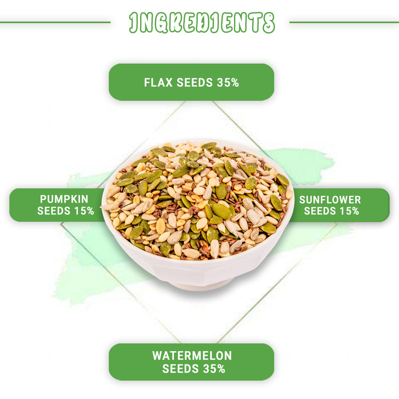 Nutorio Nutri Mix Snacks 225 Gram, Healthy Snack Mix Seeds For Eating, High Protein Multi Mix Seeds Snack (Nutri Mix) (Pack of 15 Each 15gm)