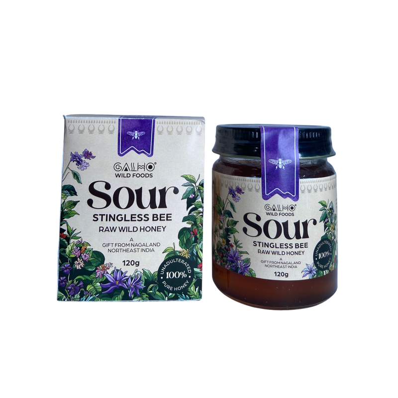 Stingless Bee (Sour) Honey (Wild Flower) Honey (Raw, Unprocessed, Nagaland Forest)