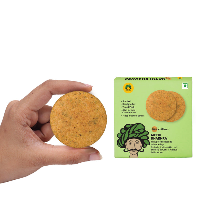 Gulabs Roasted Tiny Khakhra Combo (Assorted Khakhra Pack – 7 Flavors, 1 Packet Each, 10 Pieces per Flavor)