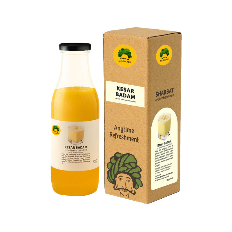Gulabs Kesar Badam Syrup - The Perfect Blend of Saffron and Almonds