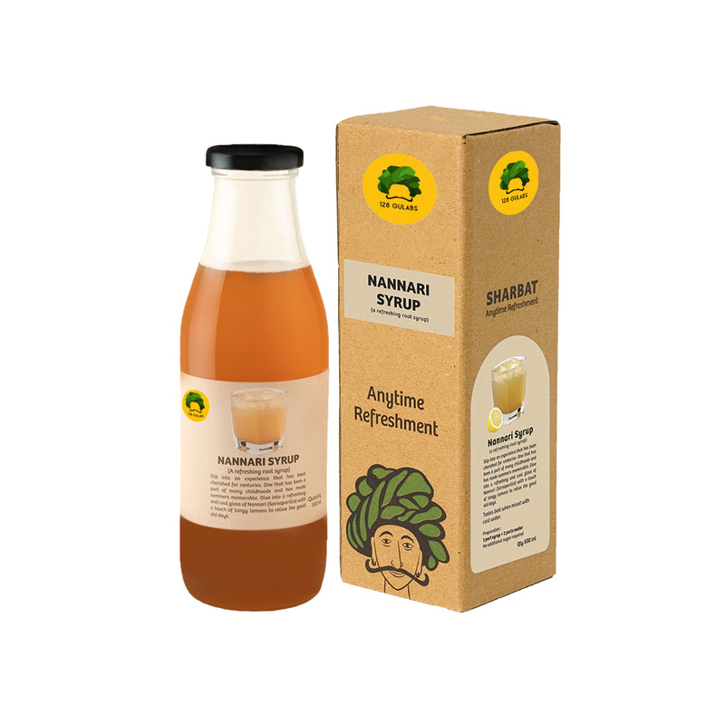 Gulabs Nannari Syrup – Traditional Sarsaparilla Summer Cooler