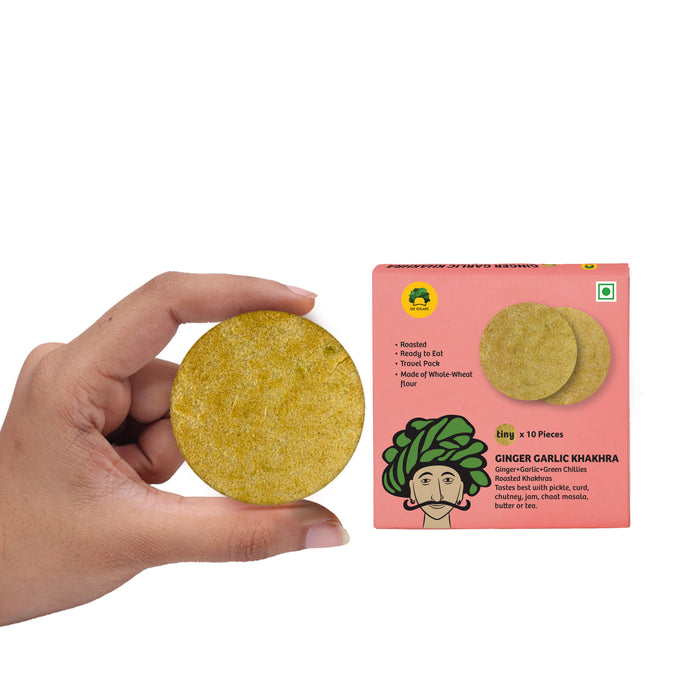 Gulabs Tiny Ginger Garlic Khakhra