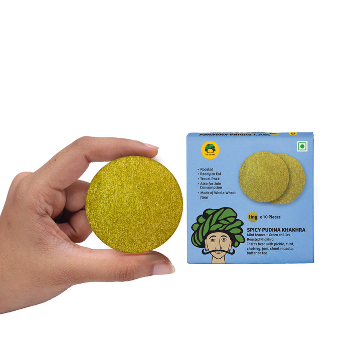 Gulabs Tiny Spicy Pudina Khakhra