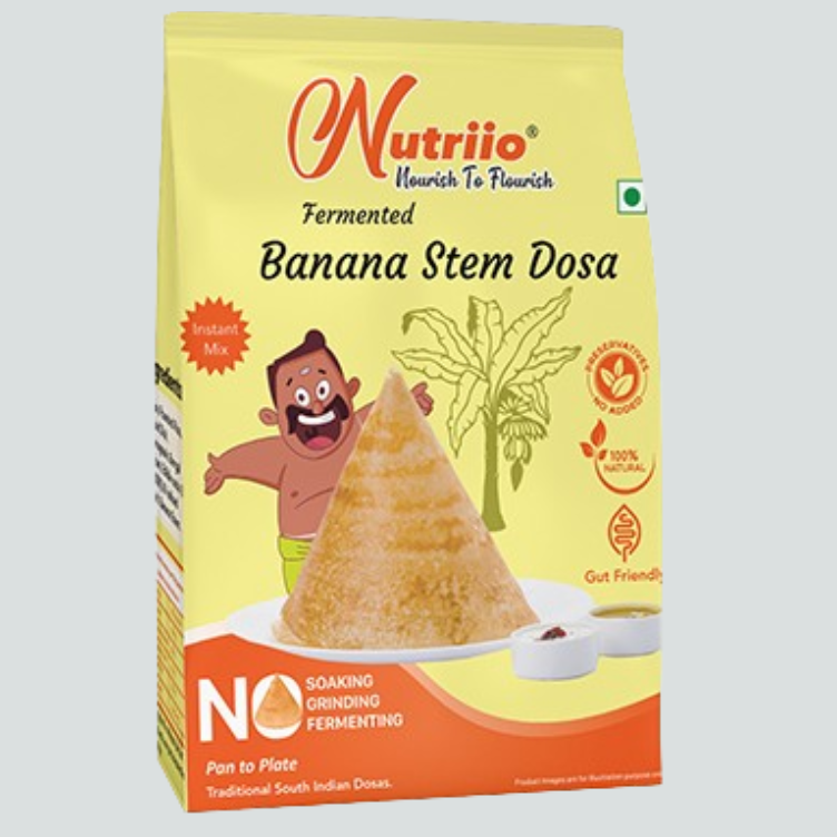 Fermented Banana Stem Dosa