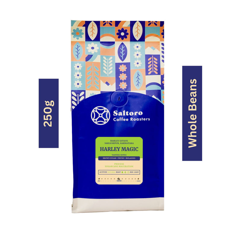 Harley Magic - Whole Beans -  Medium Light Roast Premium Coffee - 100% Arabica
