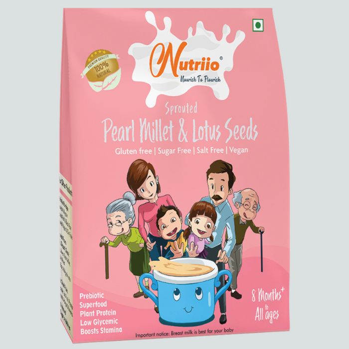 Sprouted Pearl Millet & Lotus Seeds Mix