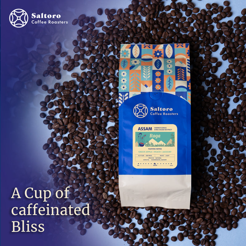 Raga - Whole Beans -  Light Roast Premium Coffee - 100% Arabica