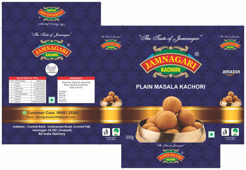 Jamnagari Plain Masala Kachori