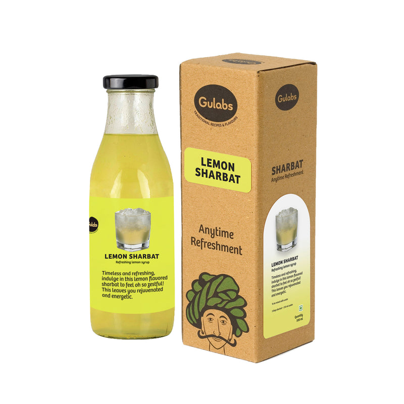 Gulabs Lemon Sharbat – Classic Lemon Syrup Concentrate