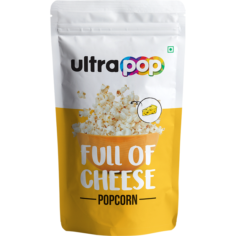 Ultrapop Flavored Ready to Eat Popped 3 Peri Peri, 3 Cheese and 3 Salted Popcorn - Pack of 9