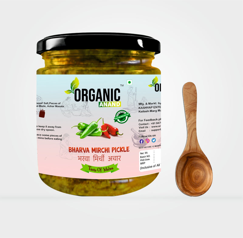 Bharwa Hari Mirchi Ka Achar (Stuffed Green Chillies)