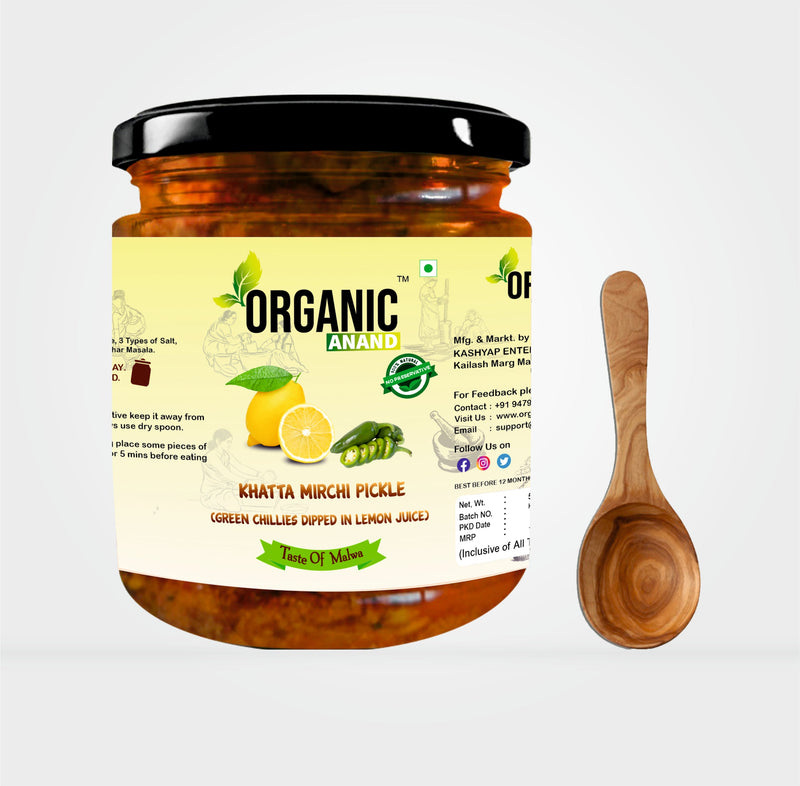Mirchi Ka Achar (Green Chillies dipped in Lemon Juice)