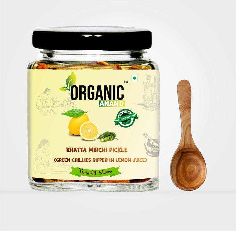 Mirchi Ka Achar (Green Chillies dipped in Lemon Juice)