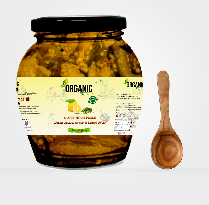 Mirchi Ka Achar (Green Chillies dipped in Lemon Juice)