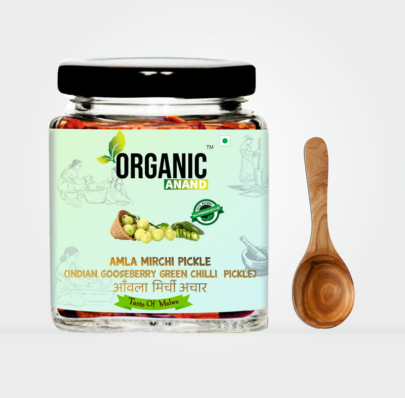 Amla-Mirchi Pickle (Indian Gooseberry & Green Chilly Pickle)