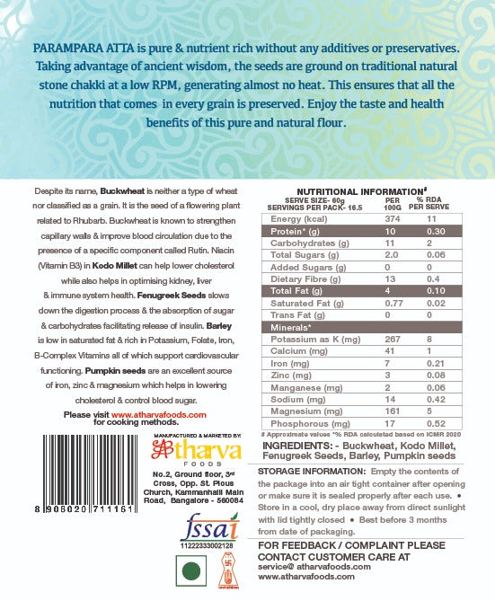 2-IN-1 Sugar & Cholesterol Control Atta