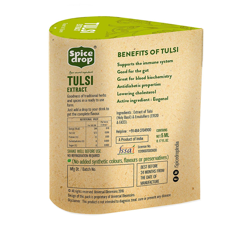 Spice Drop Herb Brews Tulsi Extract for Immunity
