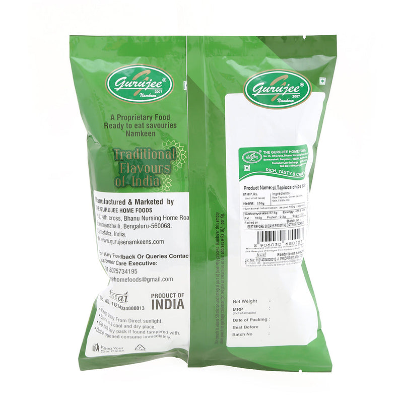 Sliced Tapioca Chips Salted