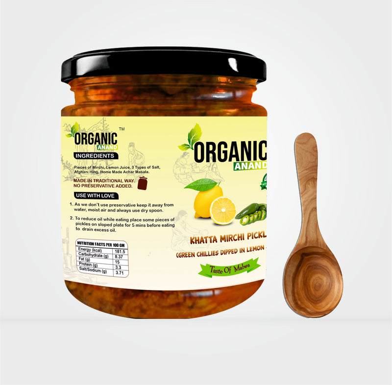 Mirchi Ka Achar (Green Chillies dipped in Lemon Juice)
