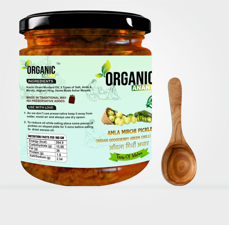 Amla-Mirchi Pickle (Indian Gooseberry & Green Chilly Pickle)