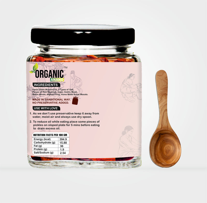 Panchmel Pickle (Beetroot, Gajar, Gobhi, Mooli, Matar Mix Achaar)