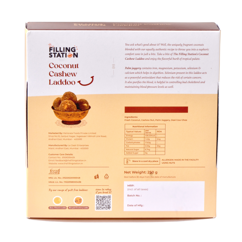 Coconut Cashew Laddoo