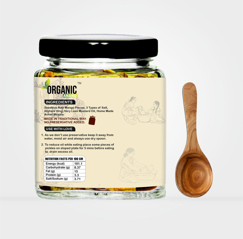 Seedless Oilfree Hing Mango Pickle (Aam ka Achar)