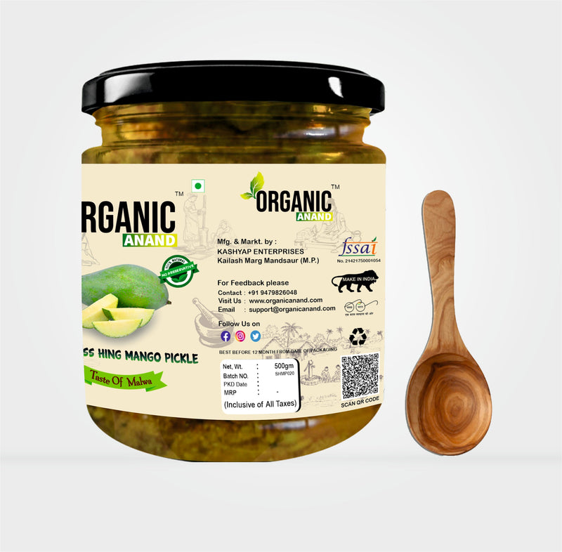 Seedless Oilfree Hing Mango Pickle (Aam ka Achar)