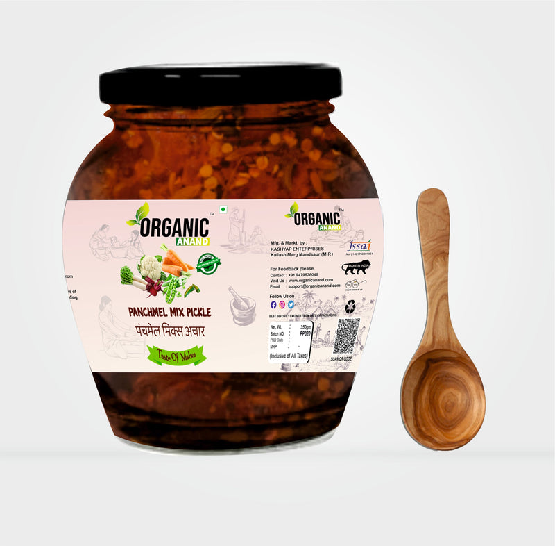 Panchmel Pickle (Beetroot, Gajar, Gobhi, Mooli, Matar Mix Achaar)