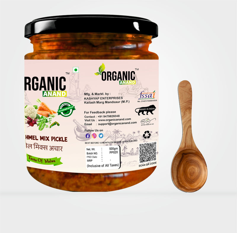 Panchmel Pickle (Beetroot, Gajar, Gobhi, Mooli, Matar Mix Achaar)