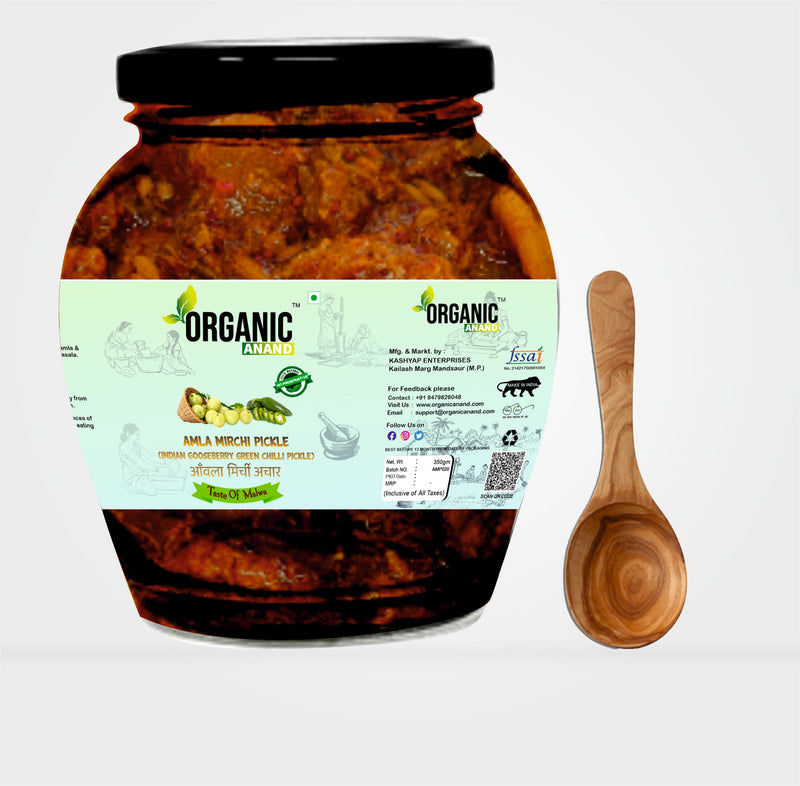 Amla-Mirchi Pickle (Indian Gooseberry & Green Chilly Pickle)