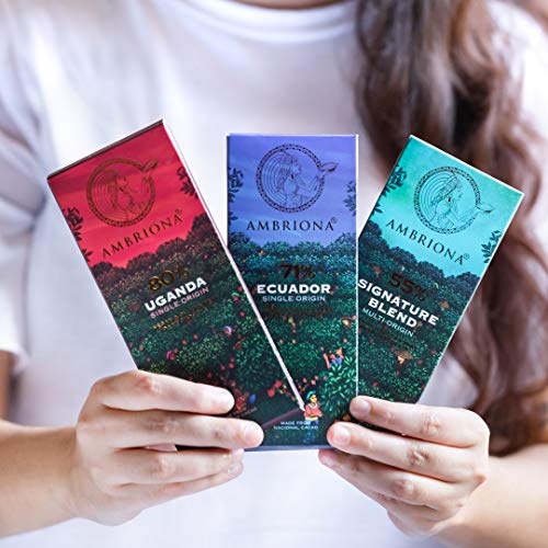 Ambriona - 55% to 80% - Single Origin Dark Chocolate - Combo (Gift Pack)