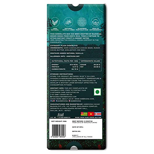 Ambriona - 55% to 80% - Single Origin Dark Chocolate - Combo (Gift Pack)