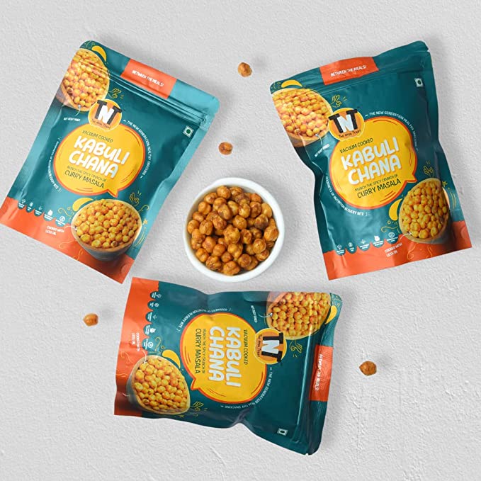 Vacuum Cooked Vegetable Chips Kabuli Chana with Curry Masala