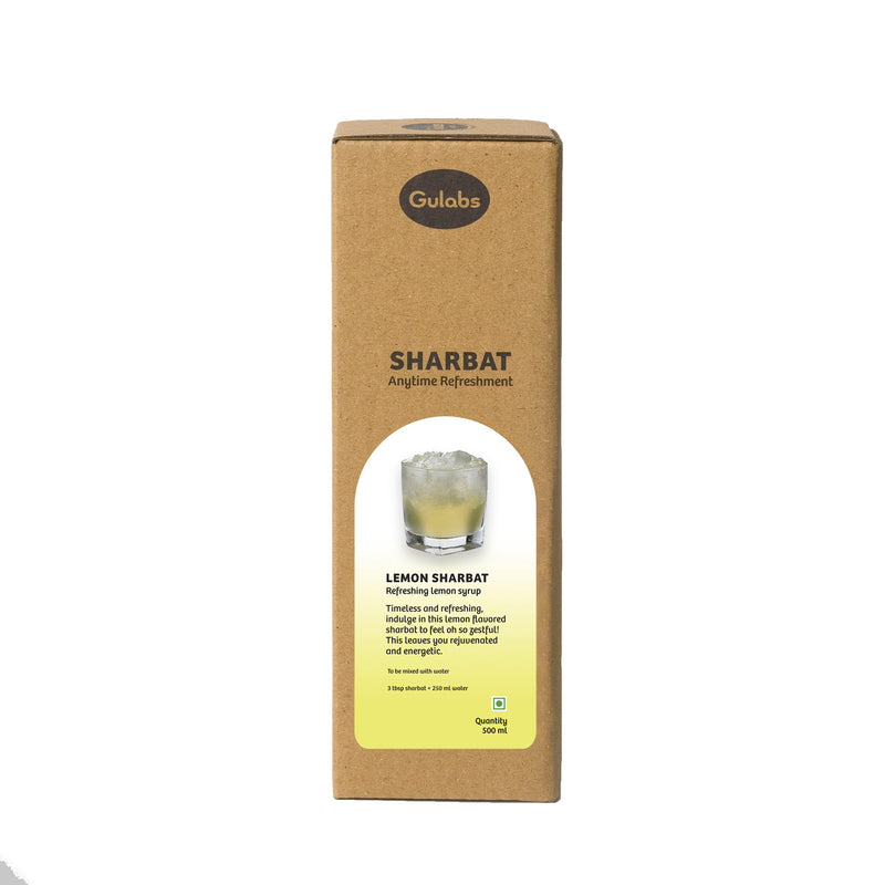 Gulabs Lemon Sharbat – Classic Lemon Syrup Concentrate