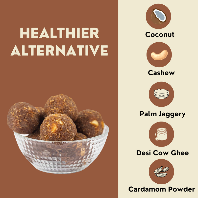 Coconut Cashew Laddoo