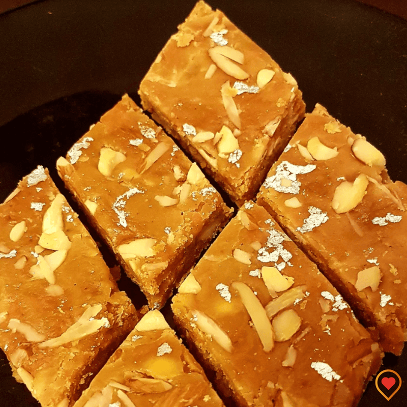 Carrot Besan Barfi