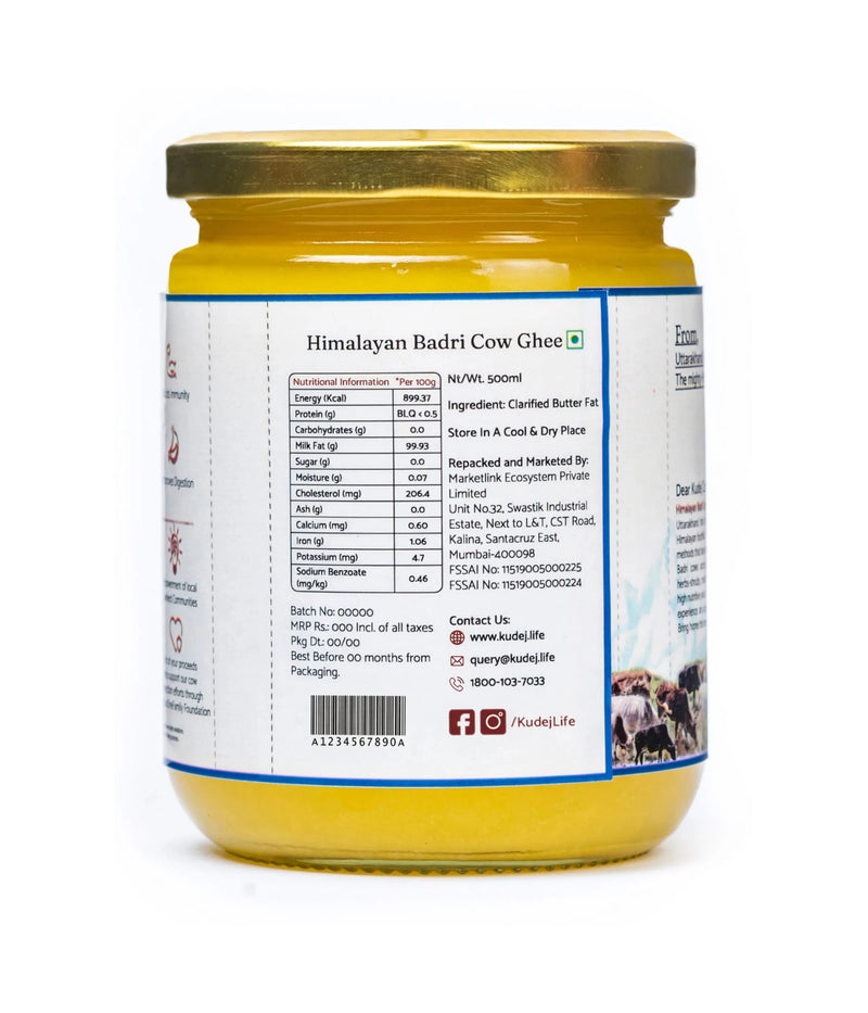 Desi Himalayan Badri Cow A2 Ghee