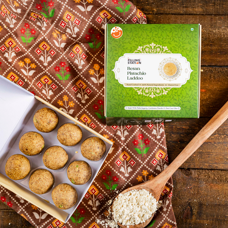 Besan Pistachio Laddoo
