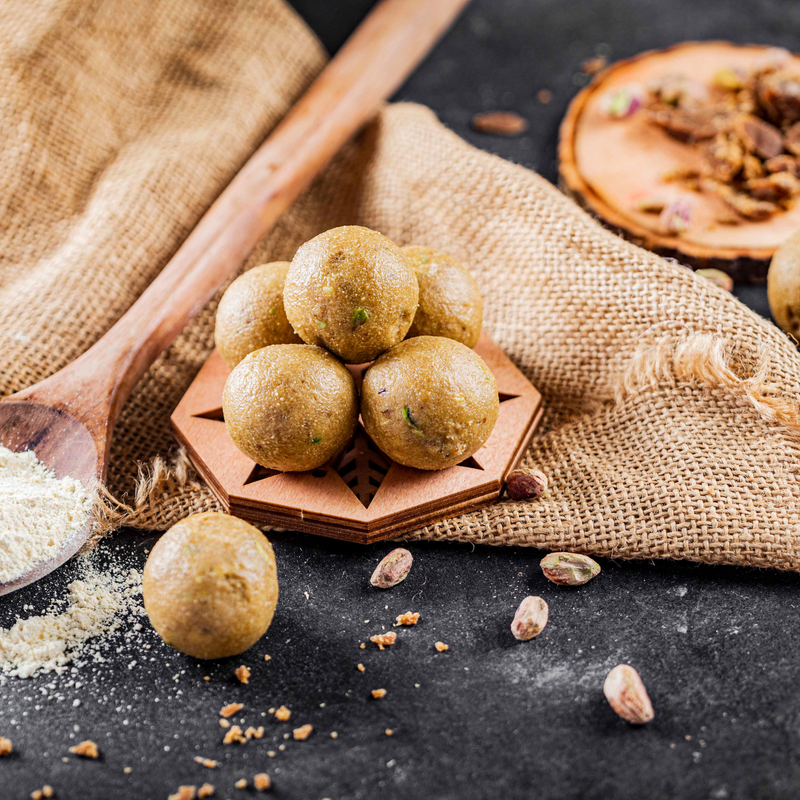 Besan Pistachio Laddoo