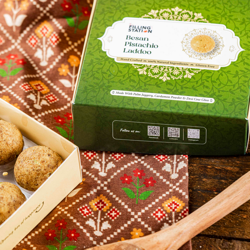 Besan Pistachio Laddoo
