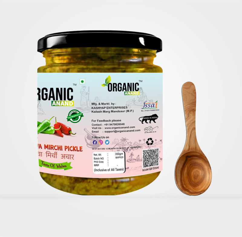 Bharwa Hari Mirchi Ka Achar (Stuffed Green Chillies)