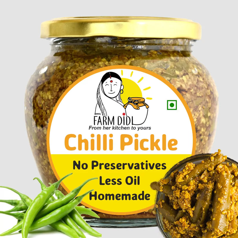 FarmDidi Green Chilli Pickle