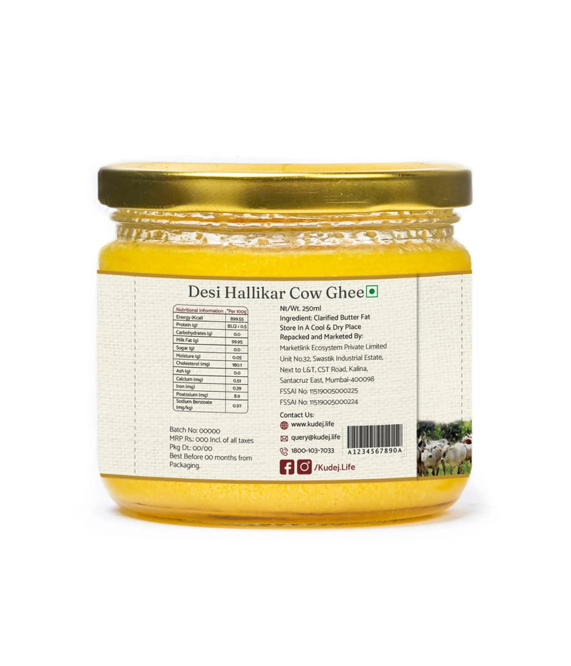 Desi Hallikar Cow A2 Ghee