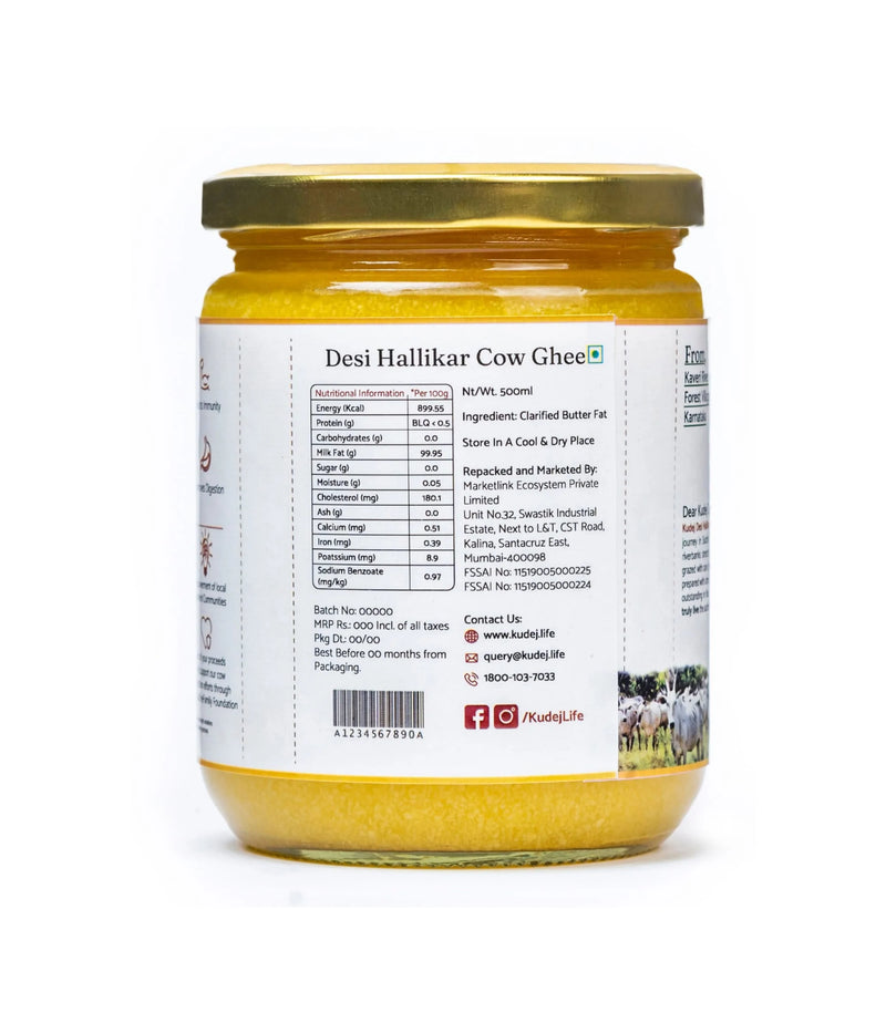 Desi Hallikar Cow A2 Ghee