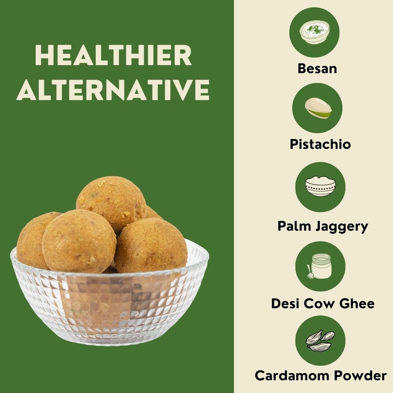 Besan Pistachio Laddoo