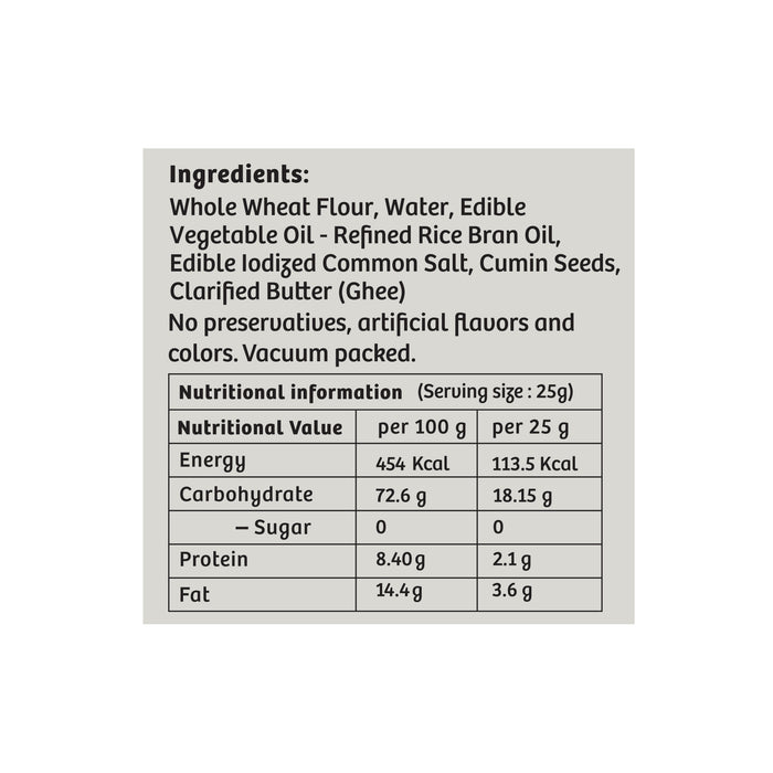 Gulabs Tiny Jeera Khakhra