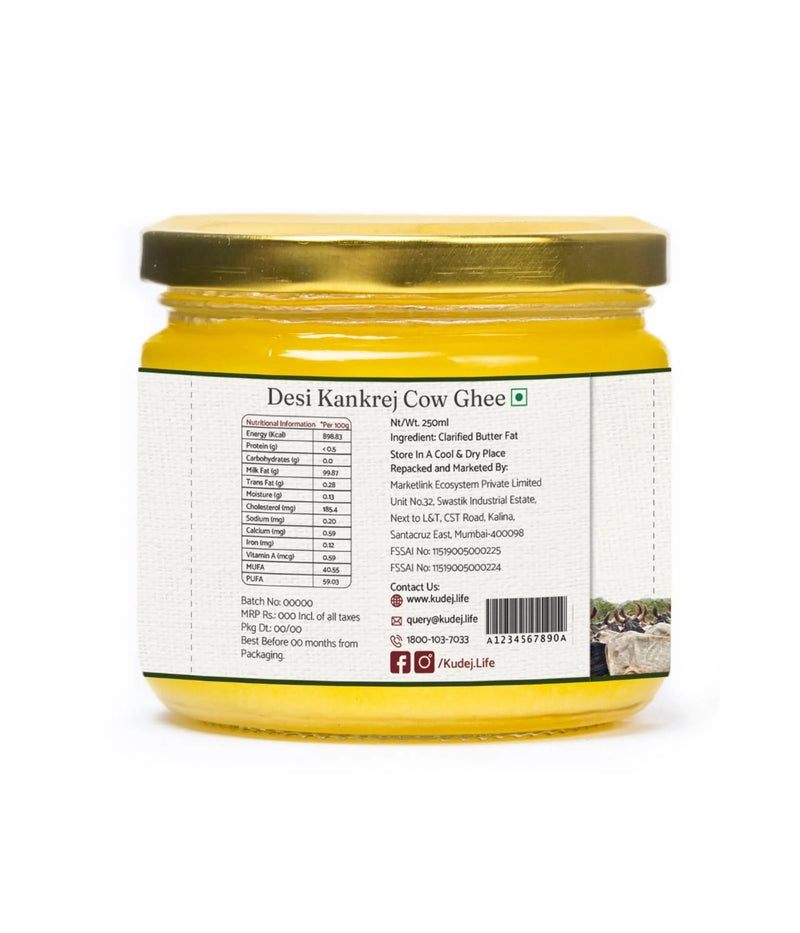 Desi Kankrej Cow A2 Ghee